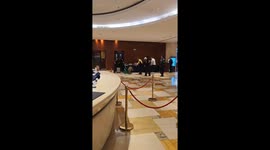 Wild boar intruding hotel brings chaos in eastern China