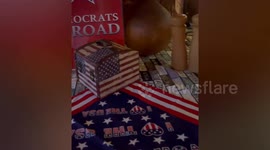 American voters watch election vote results in Bangkok, Thailand