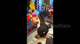 Quick-thinking dad saves choking daughter, 2, with Heimlich manoeuvre in China