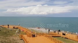 China: Gymnocypris Przewalskii at Qinghai Lake in Haixi