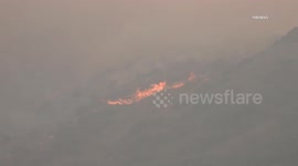 US, Los Angeles: Ventura County Sheriff Rescue Elderly Wheelchair Victims Trapped By Fire At The Mountain Fire