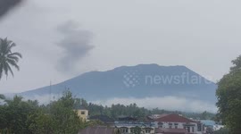 Eruption Marapi west Sumatra