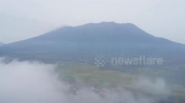 Mount Marapi spews volcanic ash in Indonesia. A view of Mount Marapi spewing columns of volcanic ash during an eruption in Tanah Datar District, West Sumatra, Indonesia on November 7, 2024. Since the first eruption on December 3, 2023, Mount Marapi has er