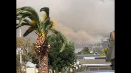 Thousands evacuated in southern California as fire spreads quickly