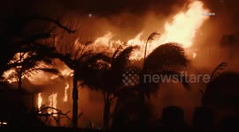 US, Los Angeles: Ventura County Structures Destroyed As Mountain Fire Grows Part 5