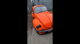 Old classic beetle been restored from bare sheel very rare car now