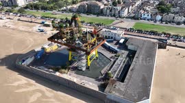 The See Monster at Weston Super Mare drone orbit in October 2022