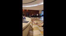 Wild boar breaks into hotel causing chaos in China