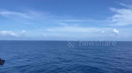 Philippine army conducts defense simulations as Chinese vessels circle island in South China Sea