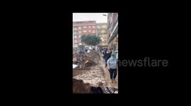 Spain: Aftermath Of Deadly Floods Continues In Valencia, Commuters From Long Lines For Buses