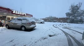 Severe Winter Storm Hits Santa Fe