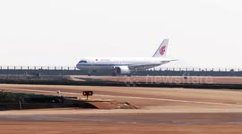 China's homegrown C919 aircraft makes debut in Macao SAR