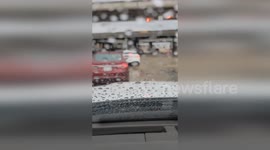 US: Flooding Swallows Roads in Tarrant County, Texas