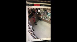 Glass Door Mysteriously Shatters in Belarus Shopping Center