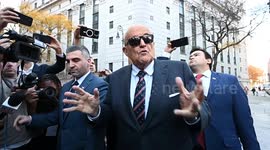 US: Former NYC Mayor Rudy Giuliani Arrives At Federal Court