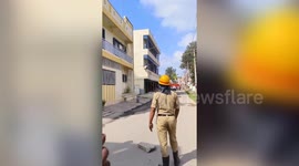 India: Three-storey building collapses during renovation; fire brigade evacuates three families