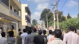 Three storey building collapses in India