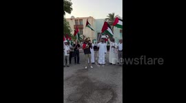 Bahrain: Bahrainis rallied today to show solidarity with the Palestinian people
