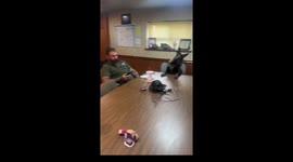 Dog steals the show at business meeting