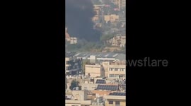 Lebanon: Large fire in Hazmiyeh after Israeli airstrike
