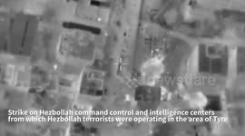 Lebanon: This evening, the IAF conducted intelligence-based strikes on Hezbollah command centers from which Hezbollah commanders and terrorists were operating, in a civilian area near the city of Tyre in southern Lebanon