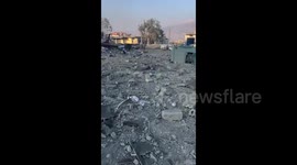 Lebanon: Effects of Israeli airstrike on Al-Fakiha town