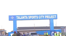Kenyan president lauds progress of Chinese-built stadium