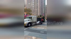 US: Giant Christmas Tree from West Stockbridge Steals the Show at Rockefeller Center