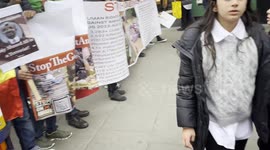 Protest in London’s Baker Street Against Genocide of Amhara People in Ethiopia