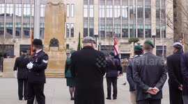 Man leaps barrier at Bristol Remembrance Day ceremony he remains in police custody