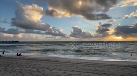 Cloudy Sunrise In Florida