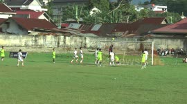The only reply: Brilliant free kick saves the face of the Indonesian student team from an unanswered goal