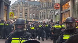 Netherlands: Dutch police break up pro-Palestinian protests in Amsterdam on Sunday, arresting several