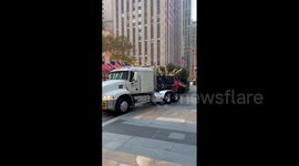 US: Rockefeller Center 2024 Christmas Tree Arrives In New York City