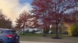 US: Wildfire Rages In Lynn Woods Reservation, Massachusetts 4