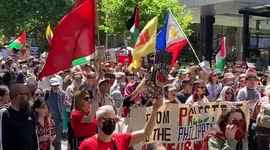 Australia: People march in solidarity with the Palestinian Resistance in Melbourne