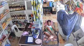 Person falls from sleeping chair in Manila CCTV footage
