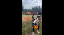 Tossing Pumpkins