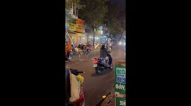 Flaming Street Show in Vietnam