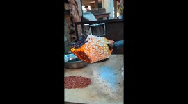 Chinese artisan crafts handmade glass vase