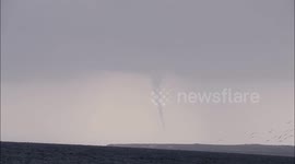 Waterspout sighted at Cyprus Limassol outside the coast