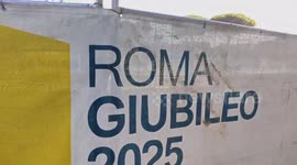 Italy: Construction sites for the Jubilee 2025 continue throughout Rome in Rome, Italy - 11 Nov 2024