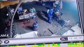 Boiling hot milk pan falls on a drunk man in India