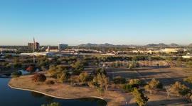 Phoenix Sunset Over Indian Steele Park