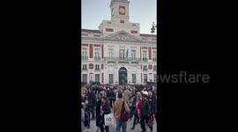 Spain: People protest in the streets of Valencia over floods after storm Dana