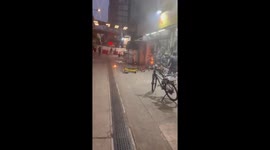 Electric bikes burst into flames in shop in China