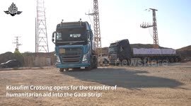 Israel: A New Humanitarian Aid Crossing Into the Gaza Strip