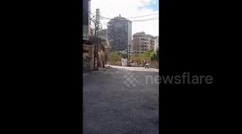 Lebanon: The moment of targeting the Harqous building in the southern suburb of Beirut