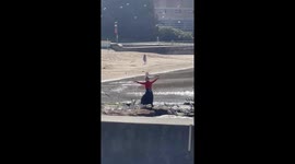 Woman Is One With the Birds