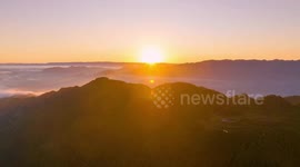 Picturesque sea of clouds in SW China's Chongqing